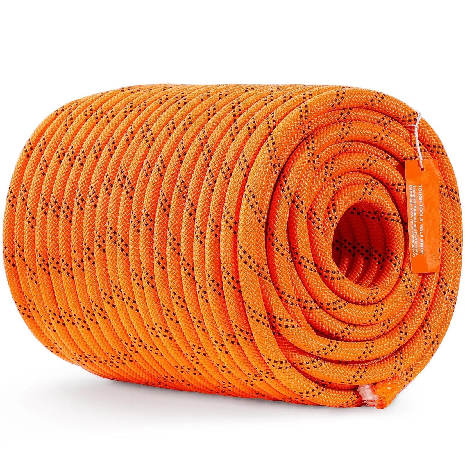 Outdoor Climbing Rope, Arborist Rigging Rope for Rock Hiking Camping Swing Rappelling Rescue