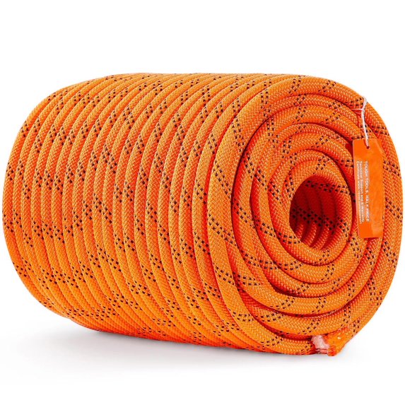 Outdoor Climbing Rope, Arborist Rigging Rope for Rock Hiking Camping Swing Rappelling Rescue