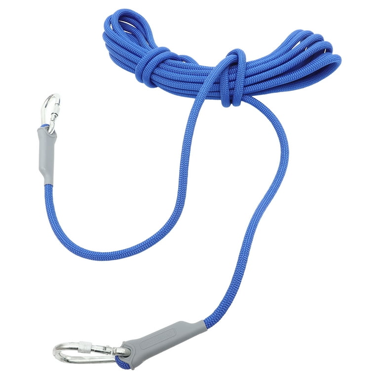 Outdoor Climbing Rope for Adults Safety Static Harness Tree Ropes Hiking Fitness, Size: 1000X4.8X4CM, Blue