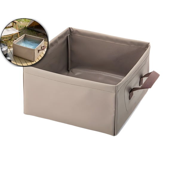 Outdoor Cloth Bucket Pack Sink Folding Square Bucket Outdoor Portable Lightweight Foldable Basin Water Container
