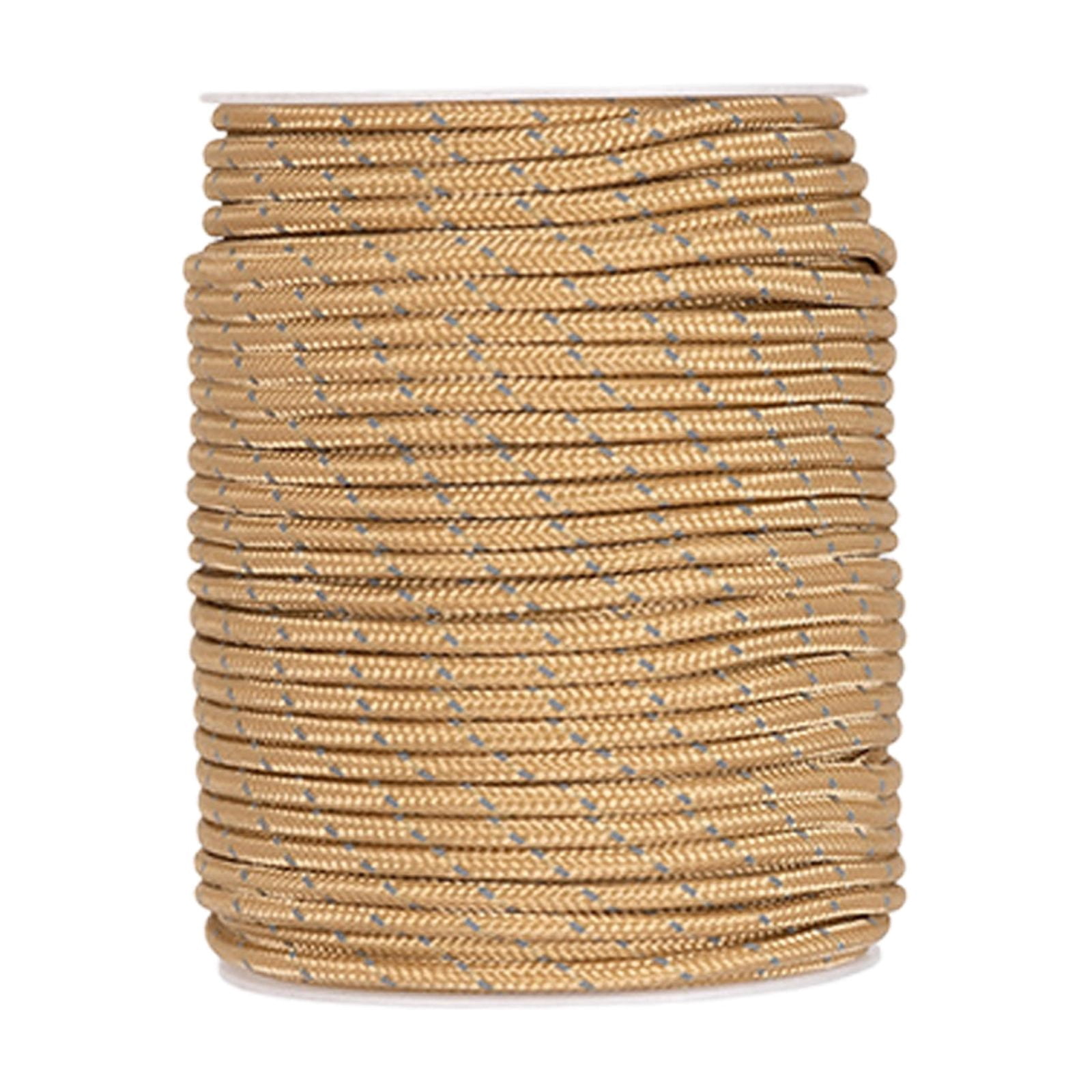 Outdoor Clothesline and Gear Bundling Cord, 50 m Reflective Guy Rope in ...