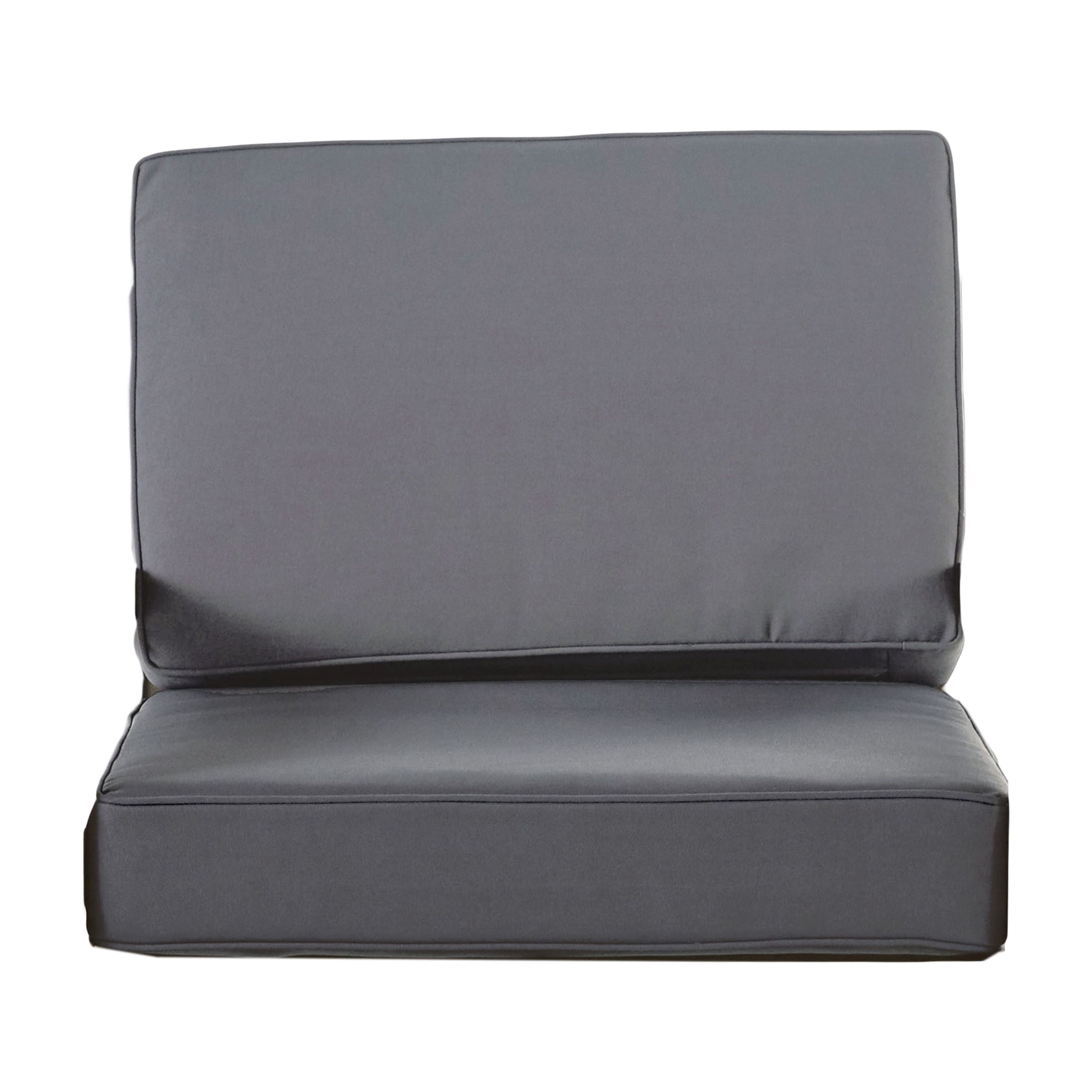 Outdoor Club Chair Replacement Cushion Cover Only, Soft Seat Cover for Patio Garden, Gray