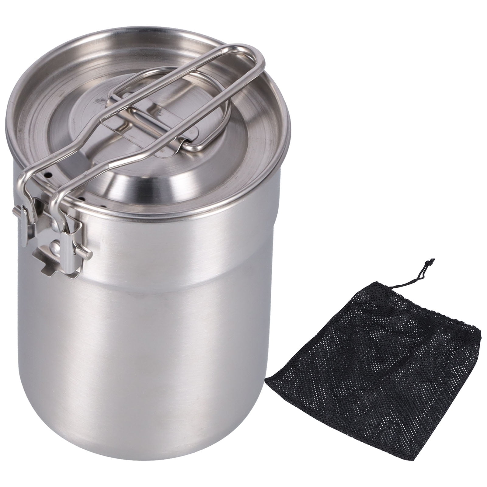 Outdoor Coffee Maker Cup 1L Camping Cooking Pot with Foldable Handle