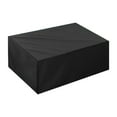 thumbnail image 1 of Outdoor Coffee Table Cover Rectangular Coffee Table Cover, Waterproof and Heavy Duty Outdoor Small Side Table Covers Lawn Garden Furniture Covers 19.6*17.7*12 inch, Black, 1 of 6