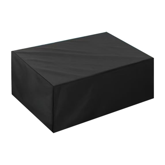 Outdoor Coffee Table Cover Rectangular Coffee Table Cover, Waterproof and Heavy Duty Outdoor Small Side Table Covers Lawn Garden Furniture Covers 19.6*17.7*12 inch, Black