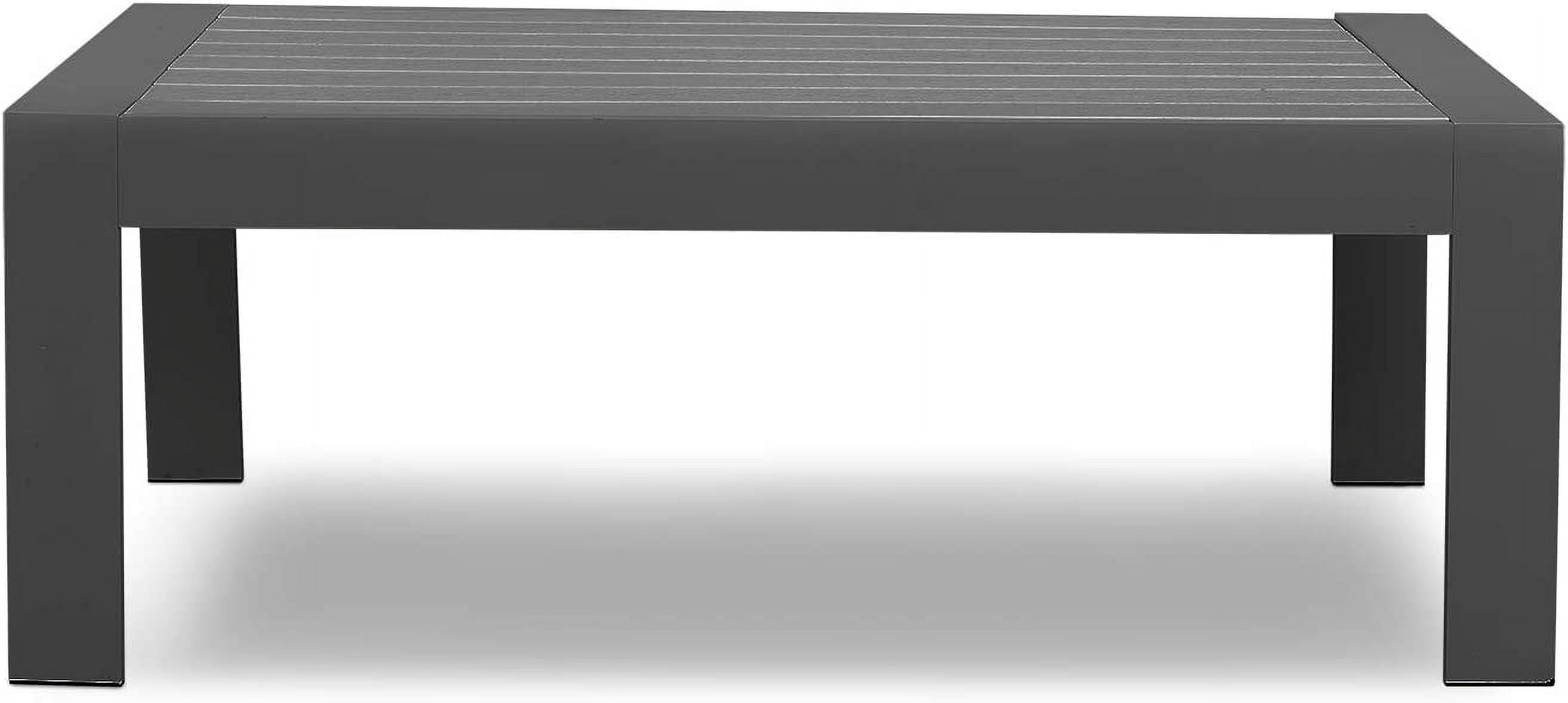 Outdoor Coffee Table for Patio, AllWeather Aluminum Patio Coffee Table