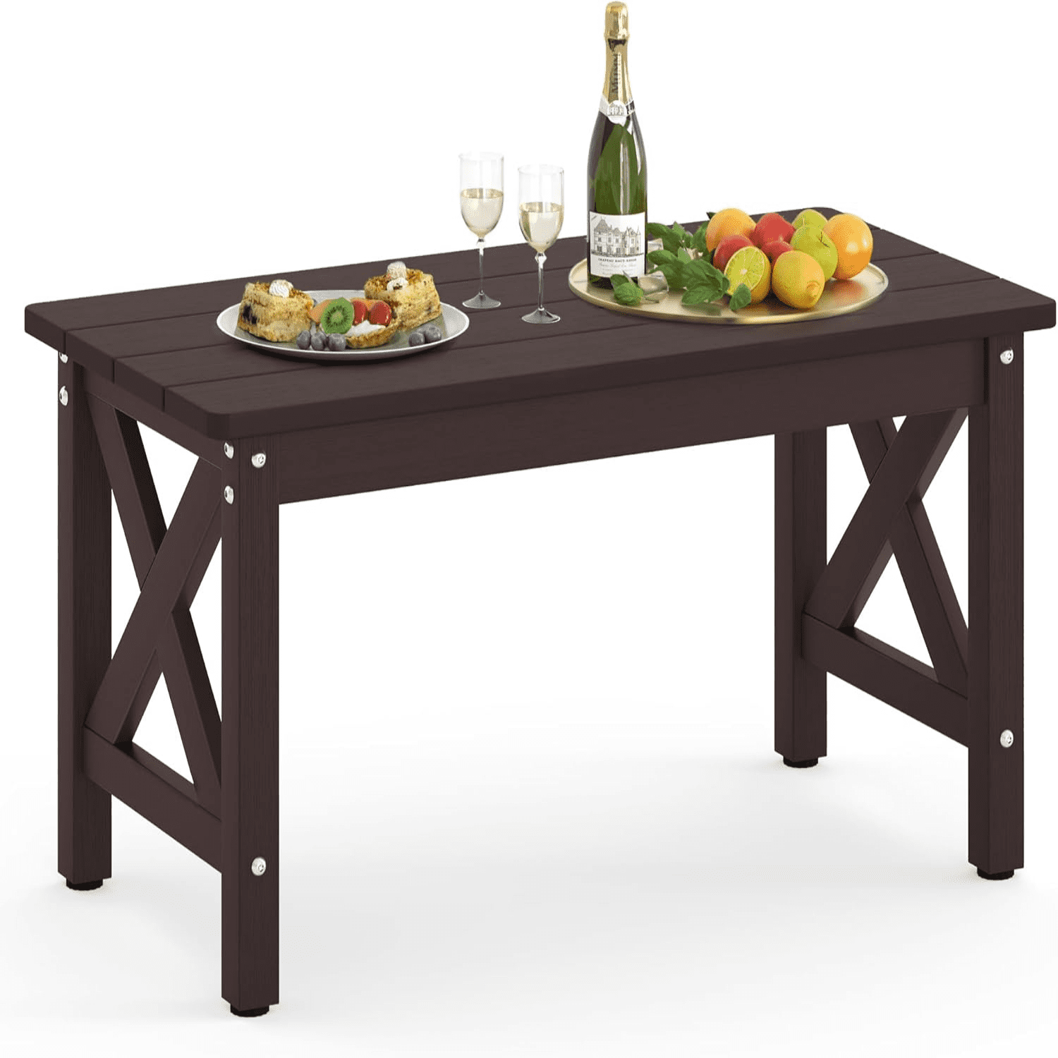 Outdoor Coffee Table for Patio Rectangle HDPS Outdoor Coffee Table All