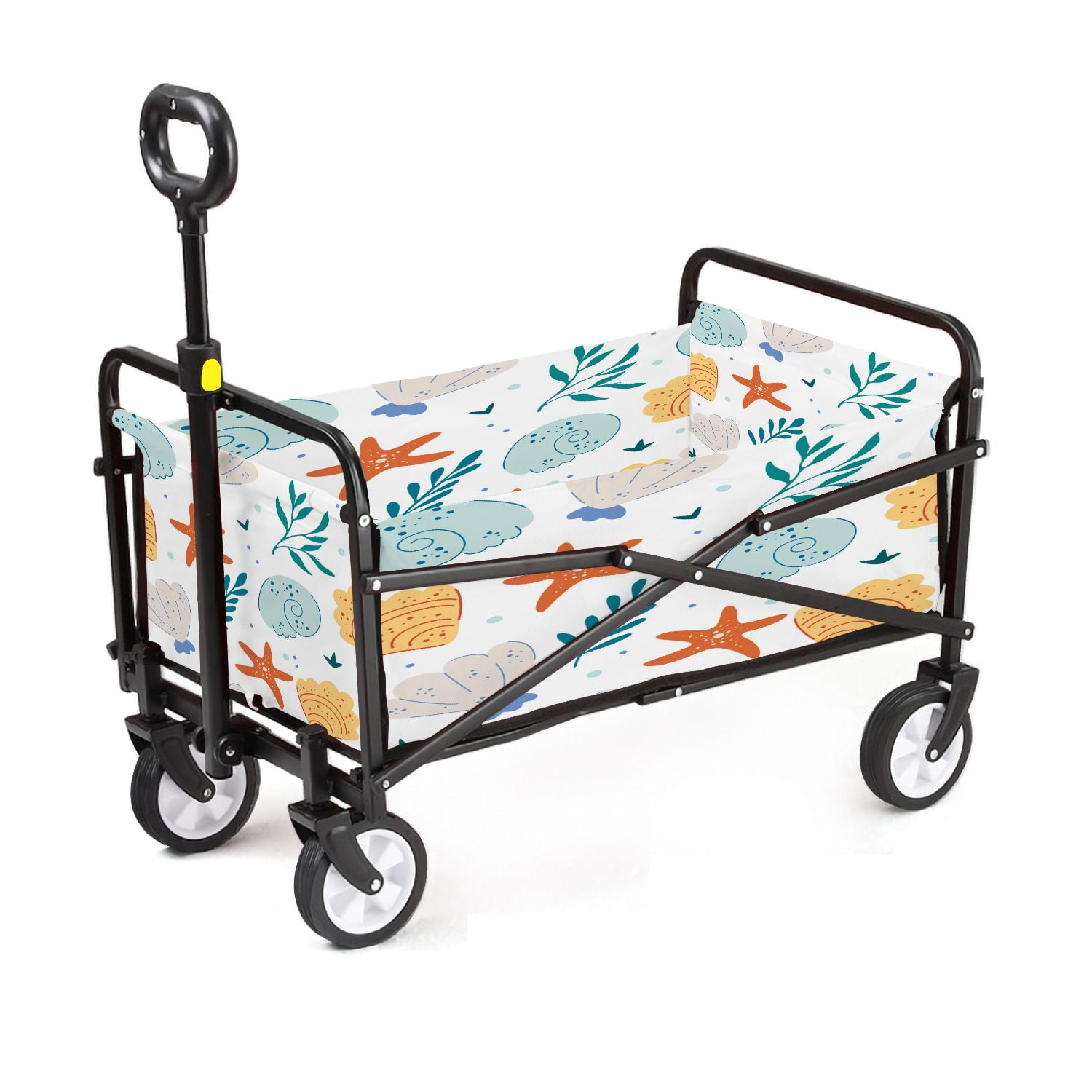 Outdoor Collapsible Wagon Sea shells starfish seamless pattern Cute ...