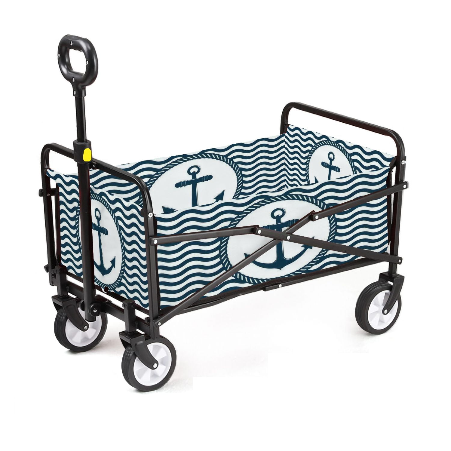 Outdoor Collapsible Wagon anchor ship inside ring thick rope against ...