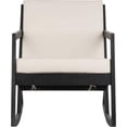 Outdoor Collection Vernon White Rocking Chair, Black/Beige - Walmart.com