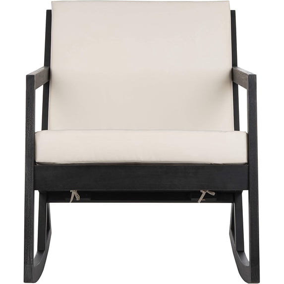 Outdoor Collection Vernon White Rocking Chair, Black/Beige - Walmart.com