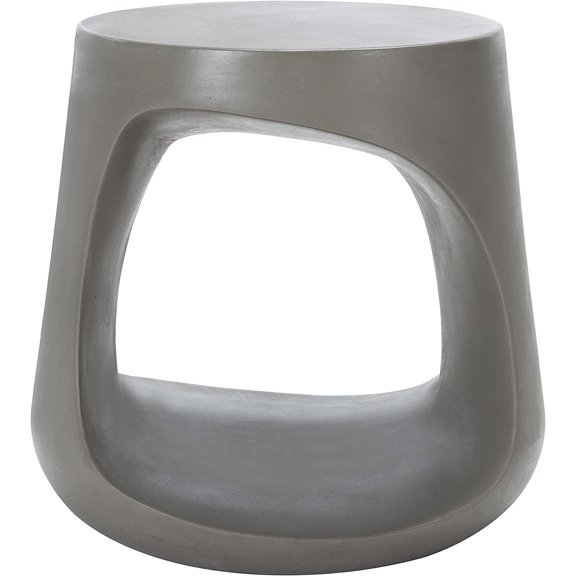 Outdoor Collection Vikki Modern Dark Grey Concrete Accent Table (Fully Assembled)