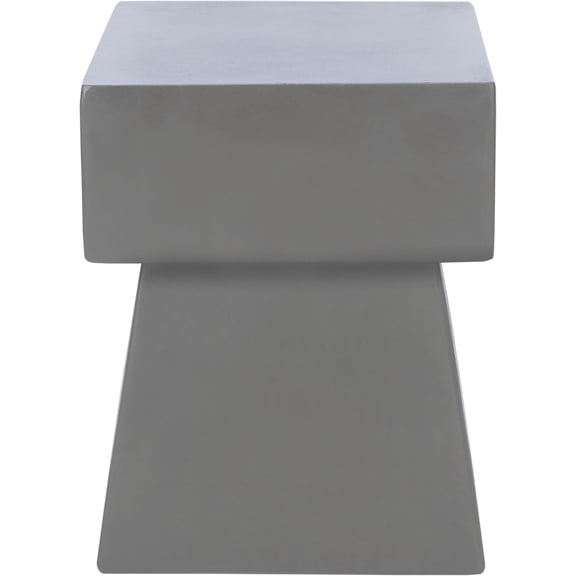 Outdoor Collection Zen Mushroom Modern Dark Grey Concrete Accent Table (Fully Assembled)