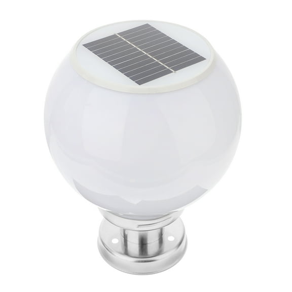 Outdoor Column Lights Courtyard outside Lamp Post Solar for Fence