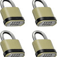 thumbnail image 1 of Outdoor Combination Lock, Heavy Duty Weatherproof Combination Padlock, 4 Pack Resettable Combination Lock for Locker, Shed, Garage, Gate, Fence, 1 of 6