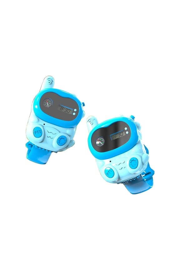 Outdoor Communication Wrist Watch Two Way Radio with Digital Display for 5-6 Years, 2.95 Inch USB Rechargeable Adventure Device for Family Activities