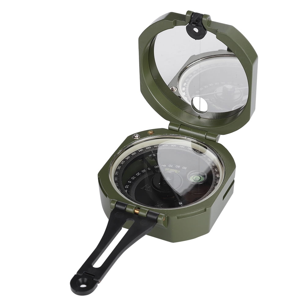 Outdoor Compass, Shockproof Weahter Resistant Compass Accurate  Declination Adjuster Clear Scale Crush Resistant  For Geological Survey