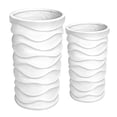 thumbnail image 1 of Outdoor Concrete Large Pots, 2PCS Outdoor Indoor Modern Planter, 20" and 18" H Decorative Tall Flower Pot for Patio, Garden, Home and Office, 1 of 7
