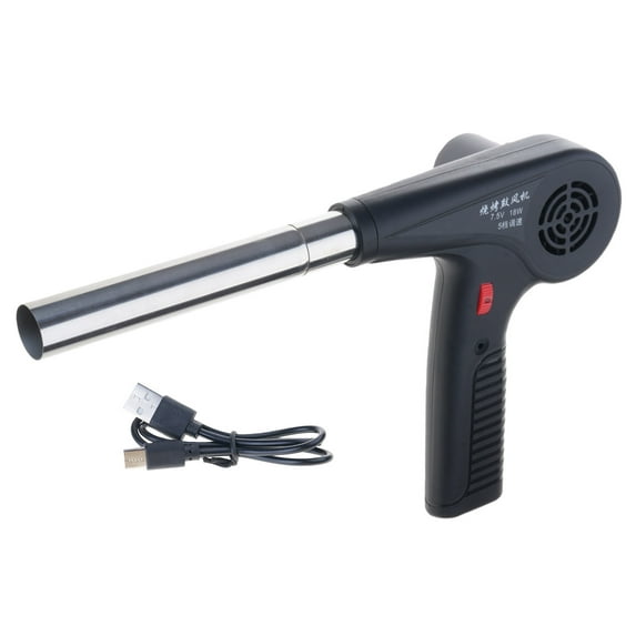 Outdoor Cooking BBQ Fan Air Blower For Barbecue Fire Bellows Hand Crank Tool