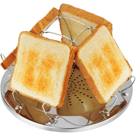 Outdoor Cooking Essential: Folding Camp Stove Toaster with Inclined Grill, Designed for Stainless Steel and Easy Storage