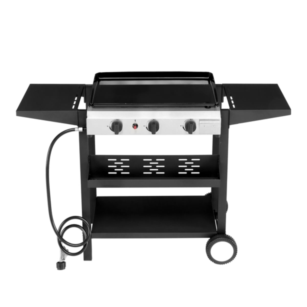 Outdoor Cooking Station with 3Burner Ceramic Coated Cast Iron Gas