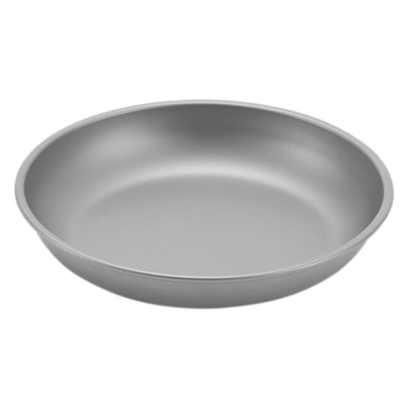 Outdoor Cookware Camping Dinner Plate HeatResistant and CorrosionResistant Pure Titanium