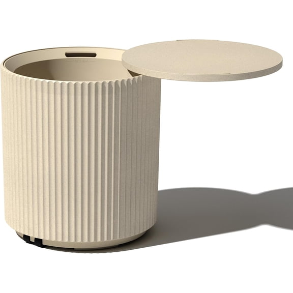 Outdoor Cooler Side Table - 2 in 1 - Designed for use as Outdoor Side Table, Patio Decor and Ice Chest