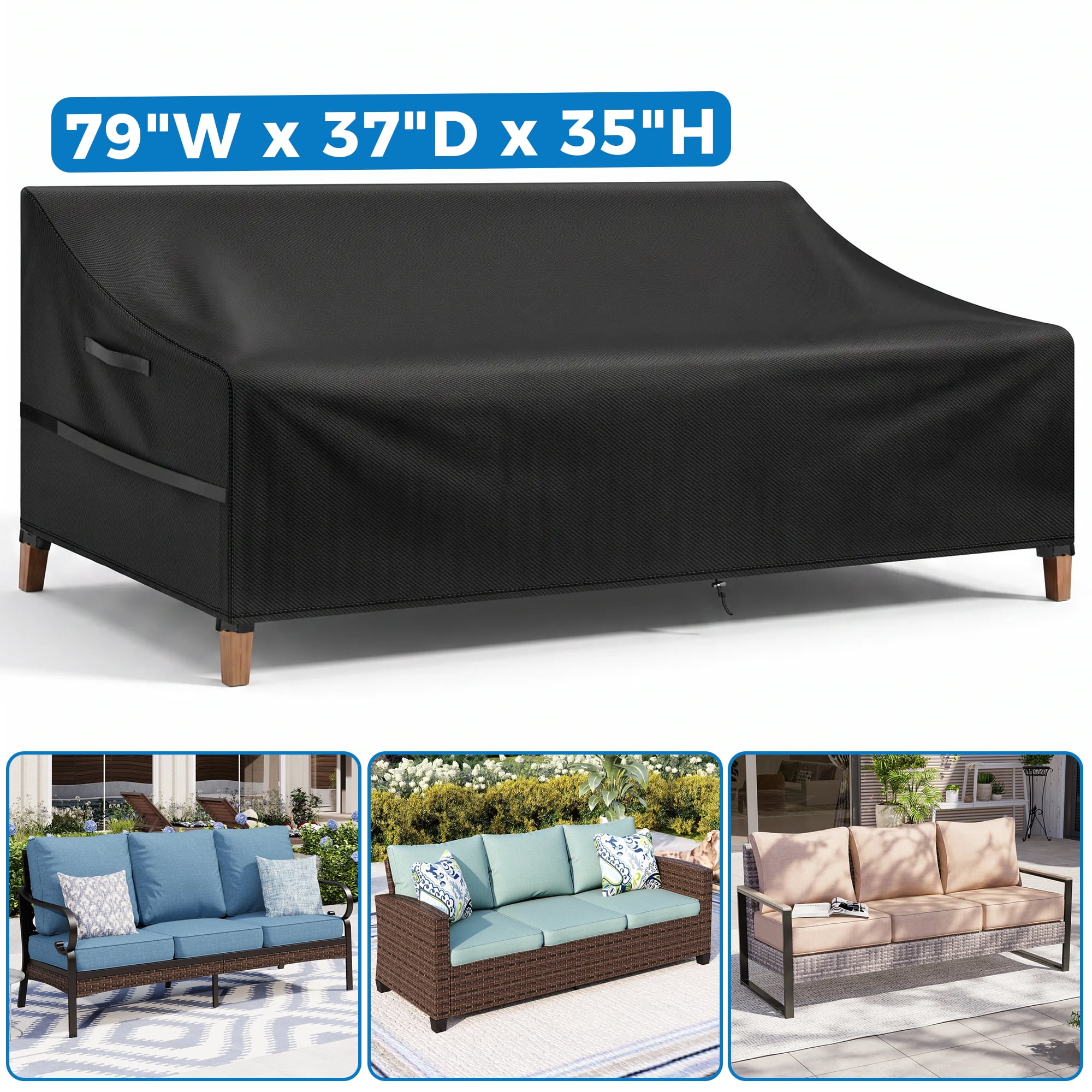 その他 NEIGHBORHOOD NH . ODE / CE-SOFA COVER NASUM Outdoor 3-Seater Sofa Cover, Weatherproof 420D Oxford Cloth