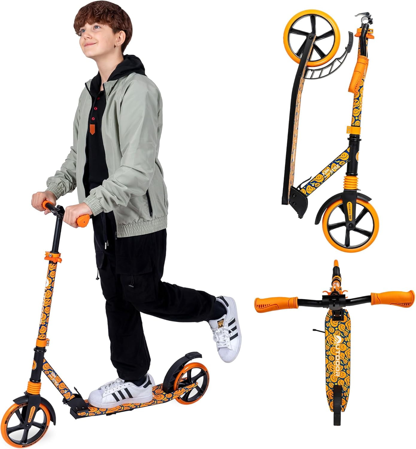 KICKBACK CORNERED,LES 150 PASSIONS…セット Outdoor Cruiser Kick Scooter for Ages 6+, for Kids, Teens, and