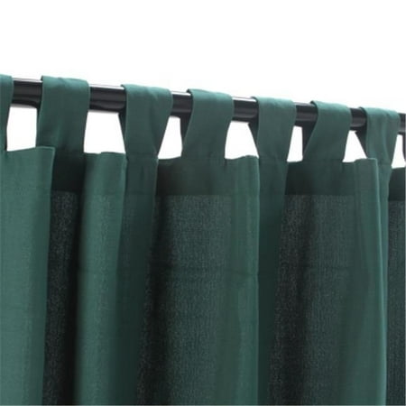 Outdoor Curtains CUR84GR 54 in. x 84 in. WeatherSmart Outdoor Curtain with Tabs - Green