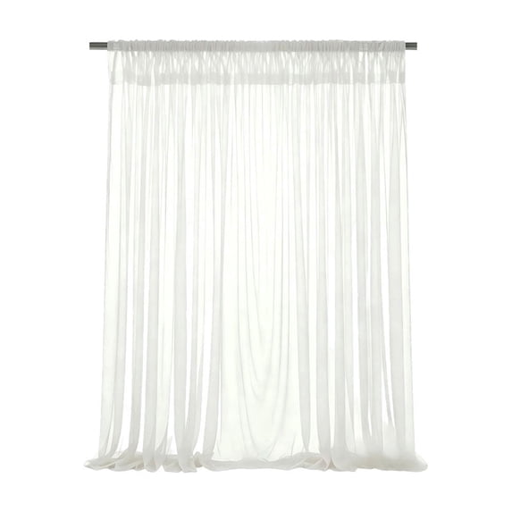 Outdoor Curtains Extra Wide Waterproof Mosquito Netting Privacy Screen for Patio Balcony Pergola, Polyester Voile Mesh Light Filtering Curtain with Grommet Rod Pockets, 78.74 X 95.27 Inch