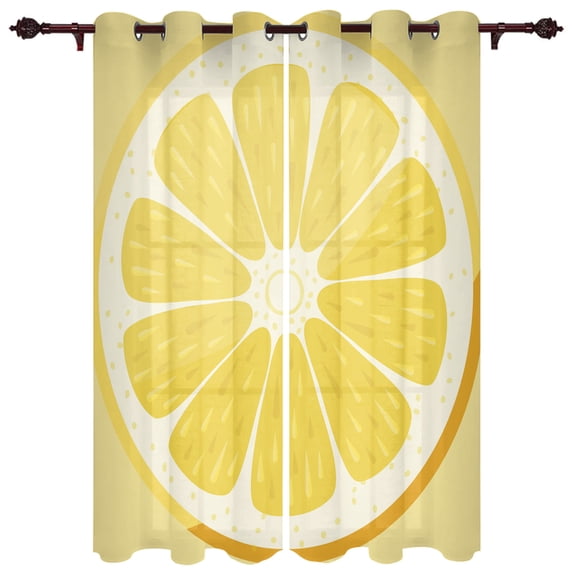 Outdoor Curtains Fresh Lemon Blue Stripes Living Room Kitchen Curtain Drape For Patio Garden Gazebo Yard Valance Cutains