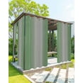 thumbnail image 1 of Outdoor Curtains for Patio Abstract Ombre Sage Green and Grey Gradient Waterproof Privacy Outside Curtains with 2 Tiebacks Grommet Top Pergola Curtains for Porch Cabana Gazebo 1 Panel, 54x95 inch, 1 of 7