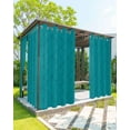 thumbnail image 1 of Outdoor Curtains for Patio Abstract Teal Diamond Plaid Texture Waterproof Privacy Outside Curtains with 2 Tiebacks Grommet Top Pergola Curtains for Porch Cabana Gazebo 1 Panel, 54x95 inch, 1 of 7