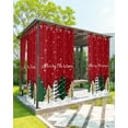 thumbnail image 1 of Outdoor Curtains for Patio, Christmas Tree, Waterproof Blackout Outside Curtain for Porch/Pergola, Red Snowflake Buffalo Lattice Green Thermal Insulated Drapes for Cabana, 1 Panel, 54 x 84 Inch, 1 of 8