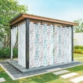 thumbnail image 1 of Outdoor Curtains for Patio Waterproof, Aqua Grey Botanical Outdoor Privacy Panels Grommet, Spring Floral Summer Farmhouse Blackout Outside Curtains for Porch/Cabana/Pergola/Gazebo 54"x84", 2 Panels, 1 of 8