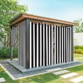 thumbnail image 1 of Outdoor Curtains for Patio Waterproof, Black Striped Windproof Pravicy Outside Porch Blackout Curtain, Modern Farmhouse Black White Stripes Sun Blocking Grommets Curtains for Cabana 2 Panels 54"x108", 1 of 9