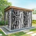 thumbnail image 1 of Outdoor Curtains for Patio Waterproof, Black White Striped Outdoor Privacy Panels Grommet, Farmhouse Stripes Modern Abstract Art Blackout Outside Curtains for Porch/Cabana 54"x108", 2 Panels, 1 of 8