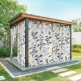 thumbnail image 1 of Outdoor Curtains for Patio Waterproof, Blue Botanical Outdoor Privacy Panels Grommet, Rustic Country Spring Floral Summer Leaf Blackout Outside Curtains for Porch/Cabana 54"x95", 1 Panel, 1 of 8
