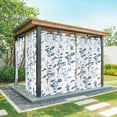 thumbnail image 1 of Outdoor Curtains for Patio Waterproof, Blue Botanical Outdoor Privacy Panels Grommet, Watercolor Spring Floral Summer Leaf Blackout Outside Curtains for Porch/Cabana/Pergola/Gazebo 54"x108", 1 Panel, 1 of 8