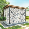 thumbnail image 1 of Outdoor Curtains for Patio Waterproof, Blue Teal Botanical Outdoor Privacy Panels Grommet, Rustic Country Spring Floral Summer Leaf Blackout Outside Curtains for Porch/Cabana 54"x108", 1 Panel, 1 of 8