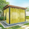 thumbnail image 1 of Outdoor Curtains for Patio Waterproof, Boho Flowers Outdoor Privacy Panels Grommet, Yellow Floral Vintage Bohemian Watercolor Blackout Outside Curtains for Porch/Cabana 54"x108", 2 Panels, 1 of 8