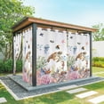 thumbnail image 1 of Outdoor Curtains for Patio Waterproof, Brown Turtle Coastal Windproof Pravicy Outside Porch Blackout Curtain, Summer Beach Coral Seahorse Botanical Sun Blocking Grommets Curtains 2 Panels 54"x84", 1 of 9