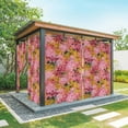 thumbnail image 1 of Outdoor Curtains for Patio Waterproof, Cherry Blossom Outdoor Privacy Panels Grommet, Pink Yellow Flowers Oil Painting Art Blackout Outside Curtains for Porch/Cabana/Pergola/Gazebo 54"x95", 1 Panel, 1 of 8