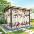 thumbnail image 1 of Outdoor Curtains for Patio Waterproof, Christmas Outdoor Privacy Panels Grommet, Xmas Snowman Truck Snowflake Tree Balls Vintage Blackout Outside Curtains for Porch/Cabana 54"x84", 2 Panels, 1 of 8