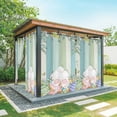 thumbnail image 1 of Outdoor Curtains for Patio Waterproof, Cute Easter Bunny Outdoor Privacy Panels Grommet, Eucalyptus Leaves Colorful Eggs Wooden Blackout Outside Curtains for Porch/Cabana 54"x95", 1 Panel, 1 of 8