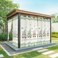 thumbnail image 1 of Outdoor Curtains for Patio Waterproof, Easter Outdoor Privacy Panels Grommet, Spring Gnomes Floral Bunny Eggs Green Lattice Blackout Outside Curtains for Porch/Cabana/Pergola/Gazebo 54"x84", 1 Panel, 1 of 8