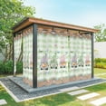 thumbnail image 1 of Outdoor Curtains for Patio Waterproof, Easter Outdoor Privacy Panels Grommet, Spring Pastoral Gnomes Bunny Eggs Green Lattice Blackout Outside Curtains for Porch/Cabana 54"x84", 2 Panels, 1 of 8