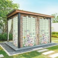 thumbnail image 1 of Outdoor Curtains for Patio Waterproof, Easter Outdoor Privacy Panels Grommet, Spring Rabbit Botanical Flowers Eggs Plaid Blackout Outside Curtains for Porch/Cabana/Pergola/Gazebo 54"x95", 2 Panels, 1 of 8