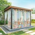 thumbnail image 1 of Outdoor Curtains for Patio Waterproof, Easter Outdoor Privacy Panels Grommet, Spring Rabbit Eucalyptus Leaves Eggs Wooden Blackout Outside Curtains for Porch/Cabana/Pergola/Gazebo 54"x84", 1 Panel, 1 of 8